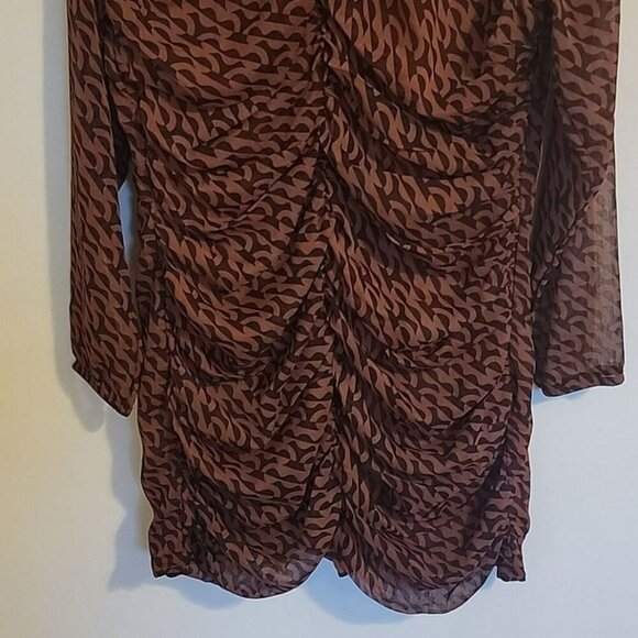 A New Day Geo Print Long Sleeve Dress Size XL NWT - Picture 5 of 9